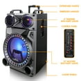 thumbnail image 5 of beFree Sound Rechargeable 12 Inch Bluetooth Portable Party Speaker with PA System, FM Radio and USB/TF Inputs, 5 of 6
