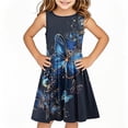 thumbnail image 2 of Piuwrlz Girls Summer Dresses Girl Casual Play Dresses Pleated Skirts Multicolor Size 13 Years, 2 of 3