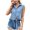 Tank Tops for Women Plus Size-Blue, variant on Homenesgenics Tank Tops for Women Plus Size Women's New Fashion Casual Summer Sleeveless Denim Lace-up Shirt Crop Tops Blue L