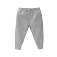 thumbnail image 4 of LIJCC Baby Pants Boys Girls Pull-on Sweatpants Infant Elastic Jogger Pants Toddler Pure Cotton Basic Solid Athletic School Trousers(Grey,9-12 Months), 4 of 4