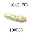 thumbnail image 6 of 100pcs SMD 0805 Ceramic acitors - 0.1UF 100NF Value 50V 104K, 6 of 8
