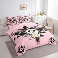 thumbnail image 3 of Castle Fairy Bull Skull Twin Bedding Sets,Tribal Aztec Bedding Comforter Set, 3 of 8