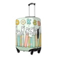 thumbnail image 1 of Kdxio Books Pattern Luggage Cover Washable Suitcase Cover Suitcase Protector Anti-scratch Suitcase cover Fits 18-32 Inch Luggage-Small, 1 of 7