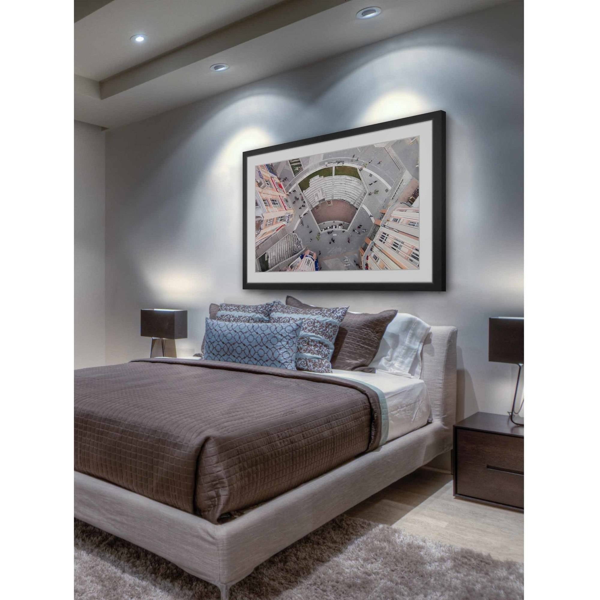 Marmont Hill "Stadium Seating" By Karolis Janulis Framed Painting Art Print, 18.0" x 1.5"