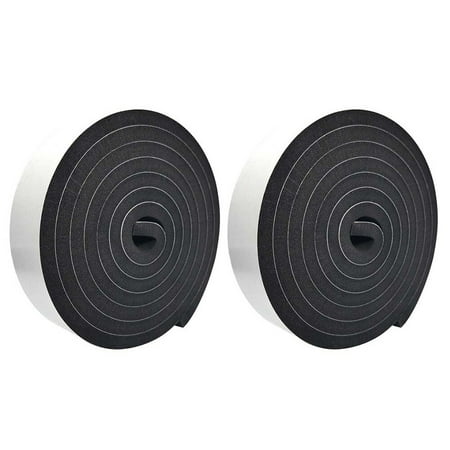 

2 Rolls 2m Weather Stripping For Window Door Insulation EVA Anti-Collision Strip