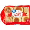 Great Value Original English Muffins, 24 oz Bag, 12 Count (Refrigerated)
