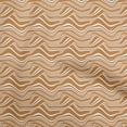 thumbnail image 1 of oneOone Cotton Poplin Twill Tawny Brown Fabric Abstract Stripe Craft Projects Decor Fabric Printed By The Yard 56 Inch Wide, 1 of 5