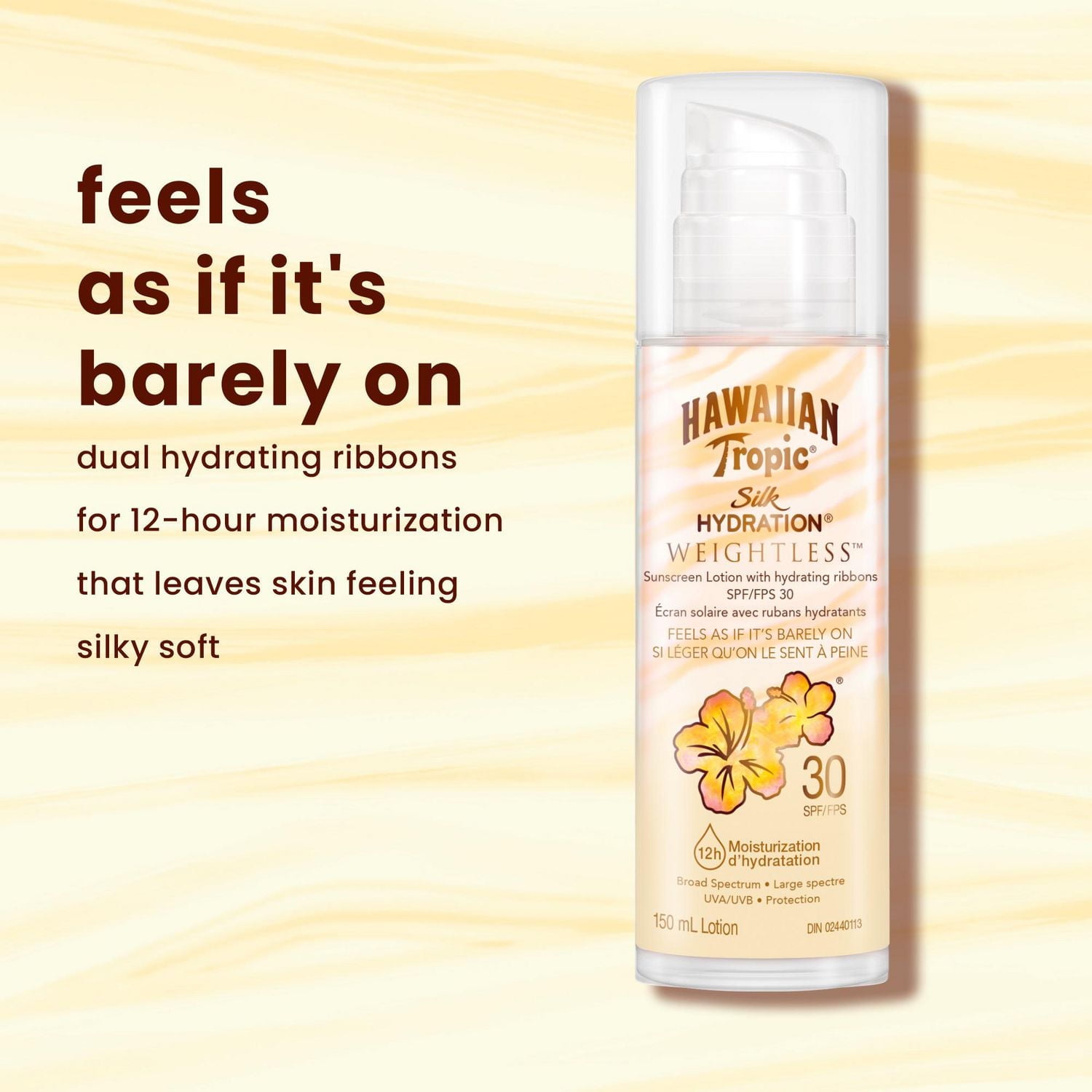 Hawaiian Tropic® Silk Hydration® Weightless™ Sunscreen Lotion, SPF 30, 150ml