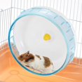 thumbnail image 2 of Silent Hamster Exercise Wheel Running Wheels Round Roller Cage Toy Animals Gerbils Mice Rat , Blue 17.5cm, 2 of 10