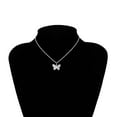 thumbnail image 3 of Guodhu Butterfly Choker Necklace for Gold Women Plated Butterfly Necklace Great Present for Wife Girlfriend Mom, 3 of 4
