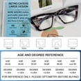 thumbnail image 5 of MARE AZZURO Cat Eye Reading Glasses Women Oversized Readers 1.0 1.25 1.5 1.75 2.0 2.25 2.5 2.75 3.0 3.5 4.0 5.0 6.0 (Leopard/Grey, 2.50)with Flexible Spring Hinge, Polycarbonate Lens, 5 of 6
