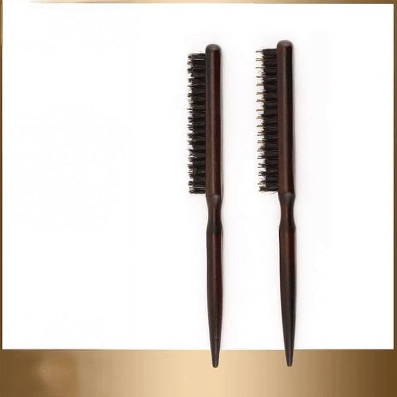 3pcs mane New Salon Comb Hair Teasing Brush Wooden Handle Back Comb Natural Boar Bristle