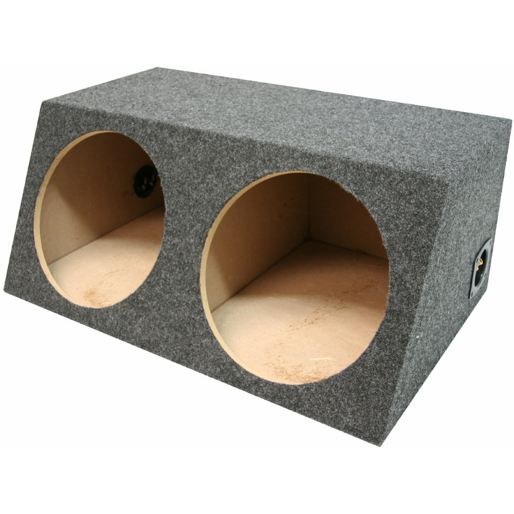 Sub Boxes Hatchback Dual 15" Subwoofer Unloaded Enclosure Box Walmart