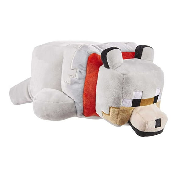 My World Grand Méchant Loup Peluche 35cm, Décoration Maison, Cadeau de Noël, Jouet en Peluche Doux Loup en Peluche Figure d'Animal en Peluche, Poupée Douce Inspirée par Video Game Character, Jouet de Collection Meilleur Cadeau