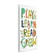 thumbnail image 3 of Stupell Industries Play Learn Read Grow Children's Typography Rainbow Flowers, 13 x 19,Design by Lisa Perry Whitebutton, 3 of 5