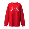 thumbnail image 3 of Blusa informal de moda con cuello redondo y manga larga para mujer con estampado de Halloween Pompotops FGAJ9320, 3 of 4