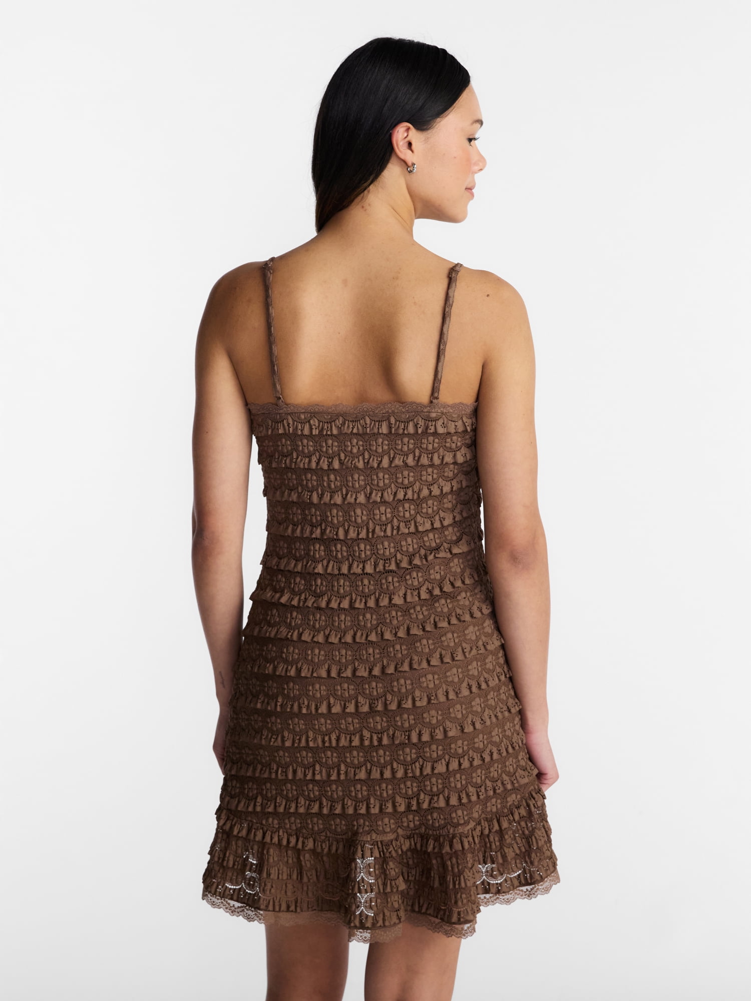 No Boundaries Lace Ruffle Mini Dress, Women’s XXS-XXL