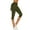 Army Green, variant on UVEASISHA Womens Print Skirted Leggings Capris Yoga Gym Pants with Skirt High Waisted Stretch Workout Tights Wine S
