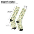 thumbnail image 2 of Fotbe Fruit Pears Calcetas Divertidas Estampadas para Hombre y Mujer, Calcetas de Algodón hasta la Rodilla para Caminar, Correr, Enfermería y Embarazo, 2 of 6