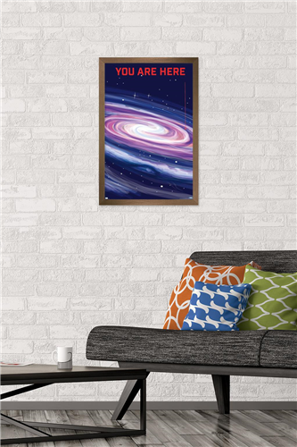 Well This Is Awkward - You Are Here Wall Poster, 14.725" x 22.375" Framed
