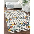 thumbnail image 3 of Unique Loom Cherokee Collection Area Rug - Clemson (2' x 3' 2" Rectangle Multi/Navy Blue), 3 of 12