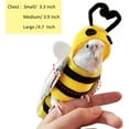 thumbnail image 4 of Dalrosia Pet Birds Costume Small Animals Clothes Birds Cosplay Outfit Bee Shaped Hoodies for Parrots African Greys Parakeet Cockatiel Sun Conure Finch Budgie, 4 of 5