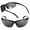 Black/Black, variant on 2 Pair of Unisex Bifocal Sport Wrap Sunglasses - Outdoor Reading Sunglasses - Silver/Silver - 2.50