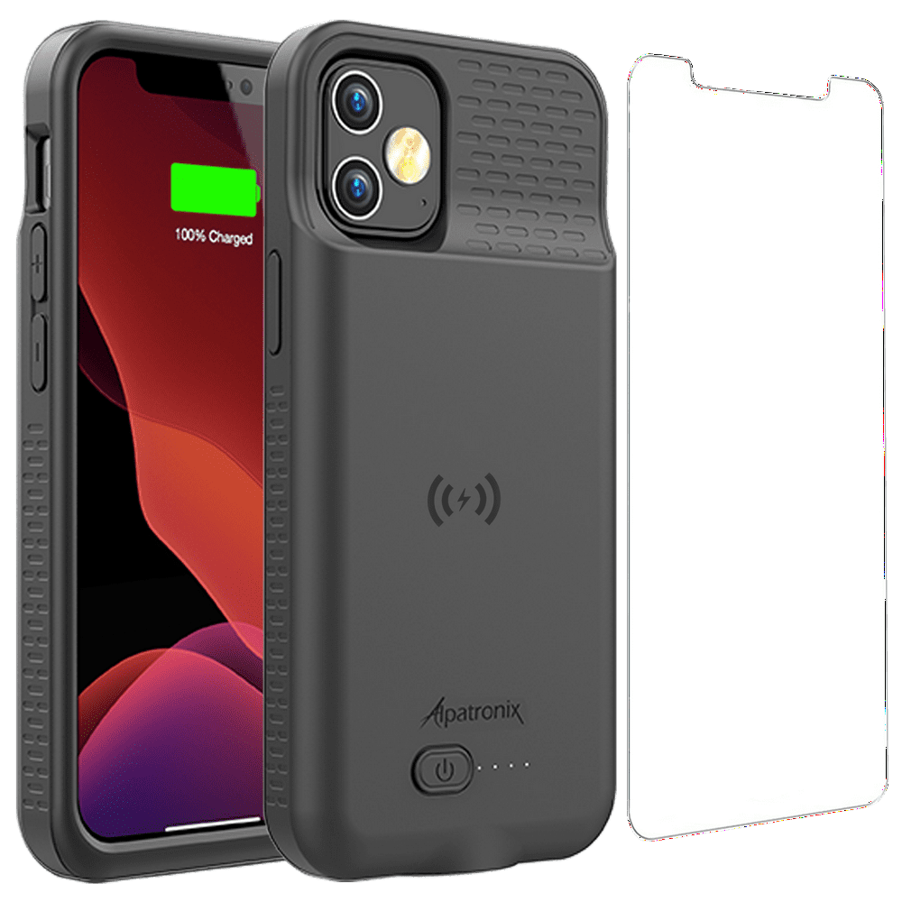 Alpatronix Battery Case for iPhone 12 mini, 4200mAh Slim Wireless