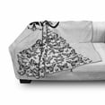 thumbnail image 3 of Black and White Soft Flannel Fleece Blanket, Madame Butterfly Black Chandelier Woman Silhouette Princess Wedding Gown, Cozy Plush for Indoor and Outdoor Use, 50" x 60", Black White, by Ambesonne, 3 of 6