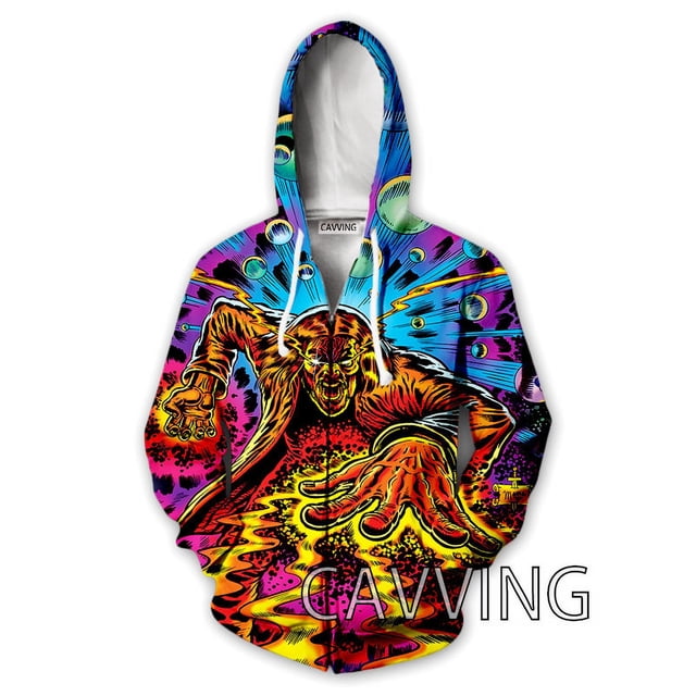 Sudadera con capucha y cremallera con estampado 3D para mujer y hombre, estilo Harajuku, Z02