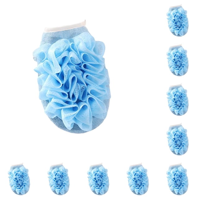 Ounissouiy Toalla de doble cara Guantes de baño reutilizables Ducha Removedor exfoliante Toallita Cuerpo en Baño de doble Type1 NO1