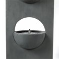 thumbnail image 3 of Luxen Home Cement Pedestal Two Tier Bowl Outdoor Fountain, 3 of 4