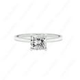 thumbnail image 3 of Cora Jewellery 2.0CT Princess Moissanite Bridge Diamond Solitaire Engagement Ring For Women, 18K White Gold, 3 of 5