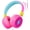 Pink, variant on Owliwise Kids Wired Over-Ear Headphones, Safe 85/94dB Volume Limiter, HD Mic, Stereo Sound, Foldable 3.5mm Jack Headphones for School, Travel, Phone, Tablet & Computer, Boys Girls, Blue