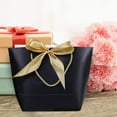 thumbnail image 5 of 10 Pcs Gift Bag with Handle Paper Favor Present Wrap Snack Bow Ribbon Bags Black, 5 of 7