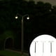 thumbnail image 3 of Bearachild Modelo de diseño de farola, paisaje de construcción, tamaño Mini, lámparas de ferrocarril, cabezales, LED blanco cálido, decoración de Artesanía Negro Bearachild HA064465-02, 3 of 6