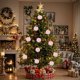 thumbnail image 1 of Adornos navideños, regalos navideños, bolas navideñas, adornos navideños, bolas peludas para decorar el árbol de Navidad, artículos para realzar coronas, bolas de poliéster., 1 of 6