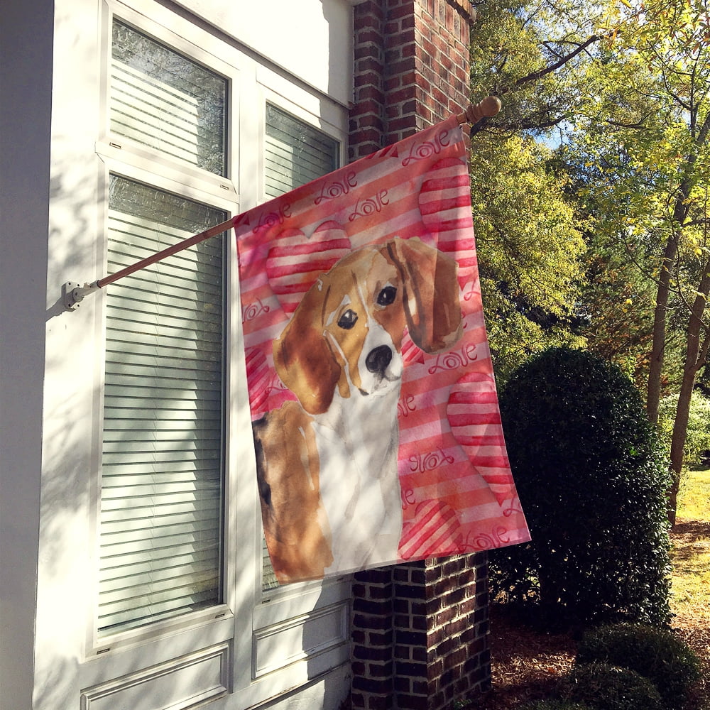 Beagle Love House Flag