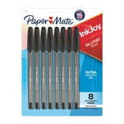 Paper Mate InkJoy 100ST Ballpoint Pens, Medium Point (1.0mm), Black, 8 Count