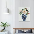 thumbnail image 4 of JRXY Blue and White Vases Wall Art Flower Vase Canvas Magnolia Flower Wall Art Chinoiserie Pictures Watercolor Floral Artwork Blue and White Chinoiserie Art for Living Room 12x16 in, 4 of 5