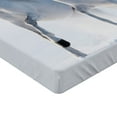 thumbnail image 2 of Ambesonne Winter Fitted Sheet, Wintertime Horse Animal, Twin XL Size, White, 2 of 3