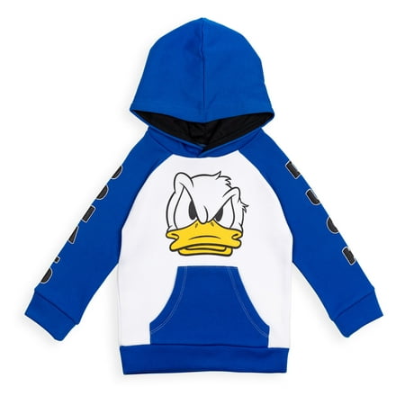 

Disney Mickey Mouse Donald Duck Toddler Boys Fleece Hoodie Blue / White 5T
