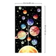 thumbnail image 2 of WIRESTER 33.5 inches x 59 inches Linen Doorway Curtain Hanging Tapestry for Restaurant, Home Room Divider Decor Curtains - Sun Planets and Stars, 2 of 5