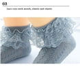 thumbnail image 5 of Bmnmsl Girls Lace Princess Socks Double Layer Anti-slip Short Socks, 5 of 5