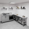 thumbnail image 2 of Estante de pared de acero inoxidable de 8" x 30" | Estantería de metal | Garaje, lavandería, almacenamiento, cuarto de servicio | Restaurante, cocina comercial, 2 of 8