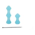 thumbnail image 2 of EeaseCA 3Pcs Silicone Protective Gear Finger Tabs Bowstring Finger Saver Archery Target Recurve Bow Hunting Finger Guard (Blue), 2 of 7