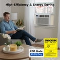 thumbnail image 6 of SIMZLIFE 8,000 BTU Window Air Conditioner, Cools Up To 350 Sq Ft, 4 Cooling Modes, Remote Control, White, 6 of 9