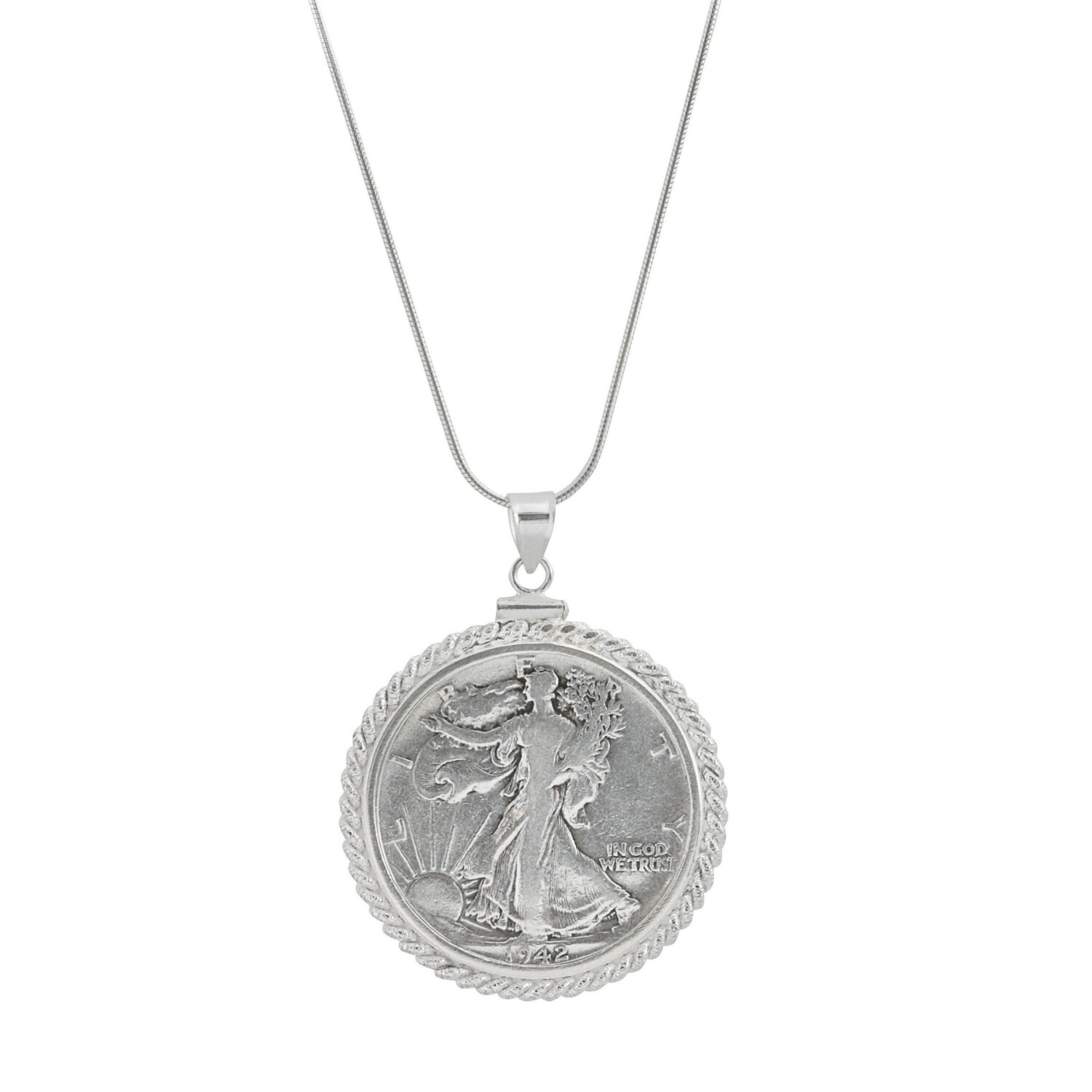 Sterling Silver Twisted Rope Silver 