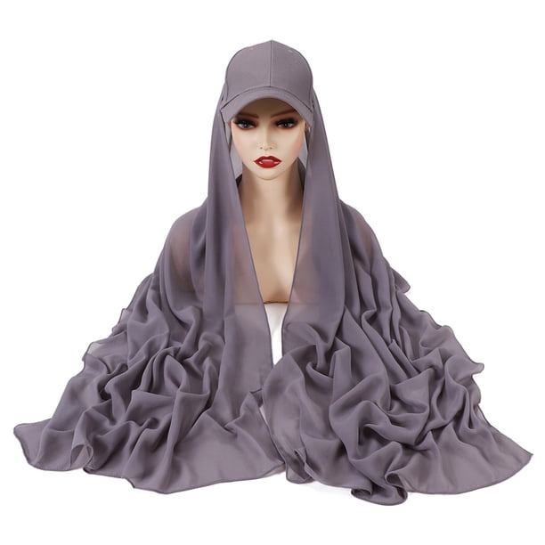 Sonducket Gorra de béisbol para mujer, protección solar, deportes, cabeza de verano, hiyab, bufanda, Protector, lavable, cómodo, protección de pesca, Sombreros Gris Sonducket AP011894-01
