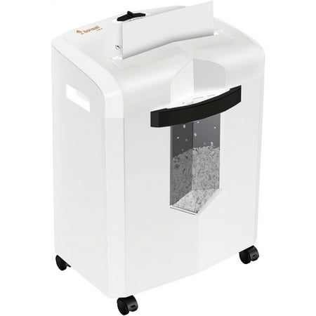 C266-B Micro Cut Shredder, Easy-Carry Handle, 12-Sheet, P-4 Security, 60 Min Continuous, CD/Credit Card, Jam-Proof, 4.2 Gal Bin, Ideal for Home Office Use, White/Gray